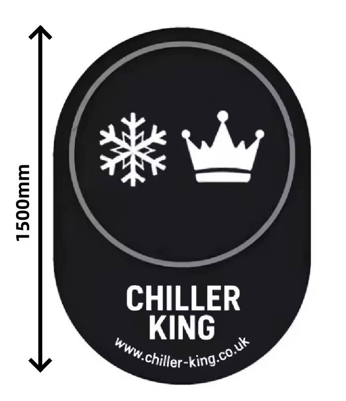 a black rubber mat with the Chiller King logo